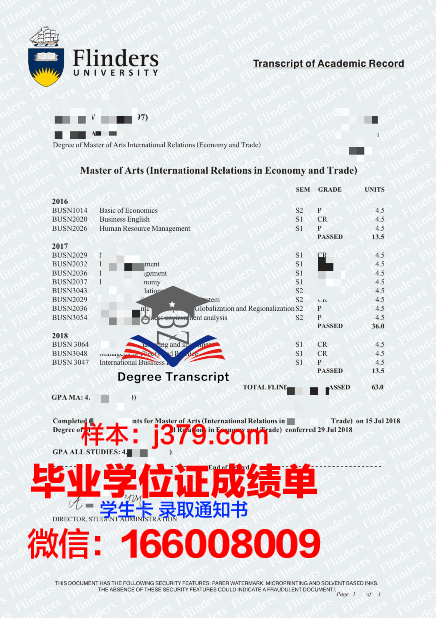 弗林德斯成绩单详细解读与分析
